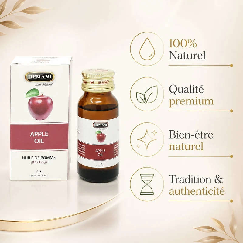 2 Huile de Pomme 30mL 100% Naturelle Hemani