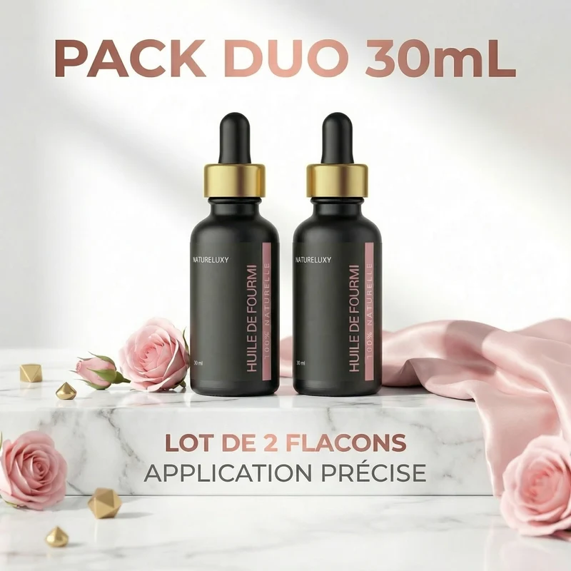 2 Huiles de Fourmi contre la pousse du poil - 30ml