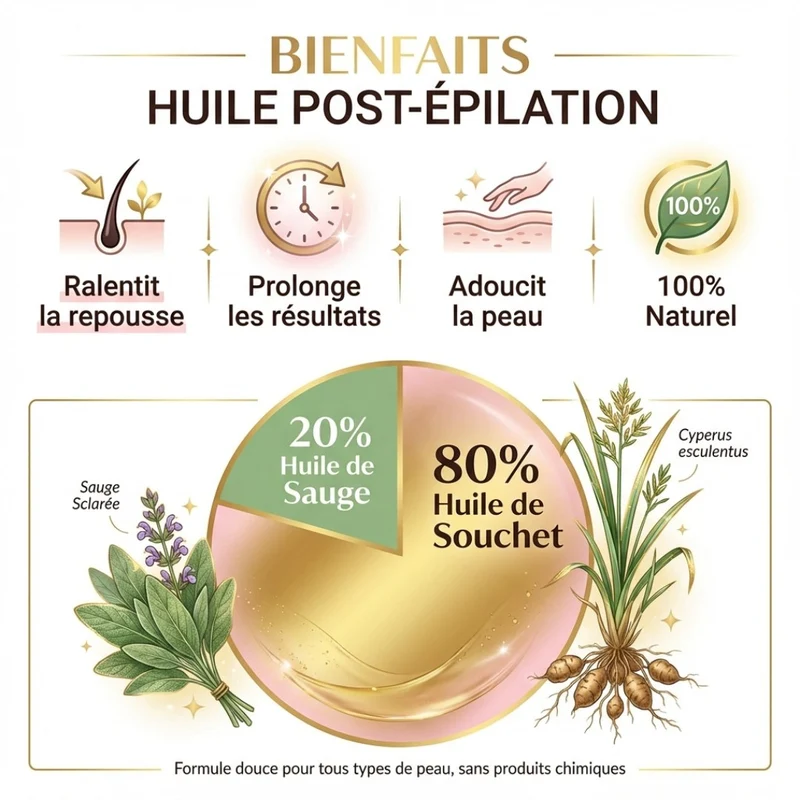 2 Huiles de Fourmi contre la pousse du poil - 30ml
