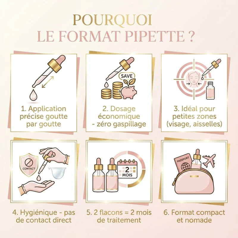 2 Huiles de Fourmi contre la pousse du poil - 30ml