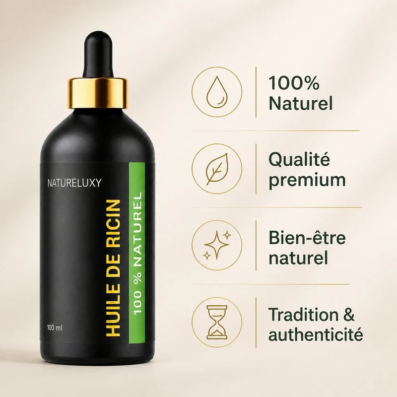 2 Huiles de Ricin 100ml à pipette