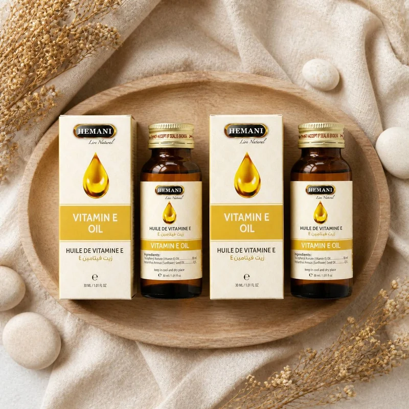2 Huile de Vitamine E 30mL 100% Naturelle Hemani