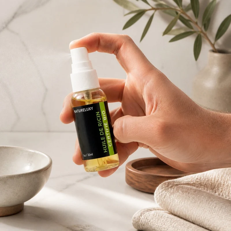 2 Huile de Ricin 30mL 100% Naturelle Spray