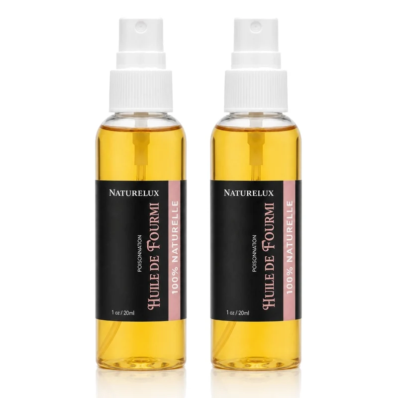 2 Huile de Fourmi contre la pousse des poils 30mL Natureluxy