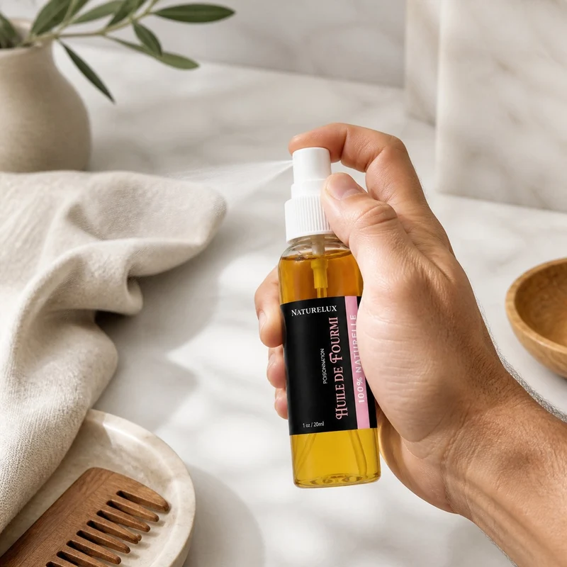 2 Huile de Fourmi contre la pousse des poils 30mL Natureluxy