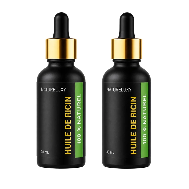 2 Huile végétale de ricin 30 ml à pipette