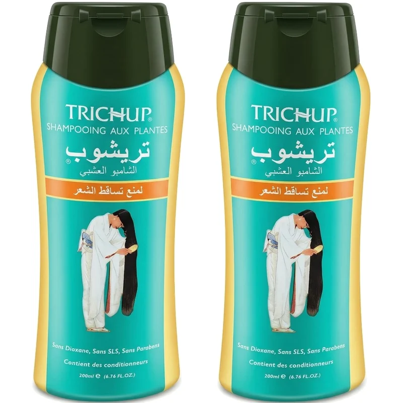 Lot de 2 Shampoings Trichup Anti-Chute Sans Sulfate Soin Indien 200 mL