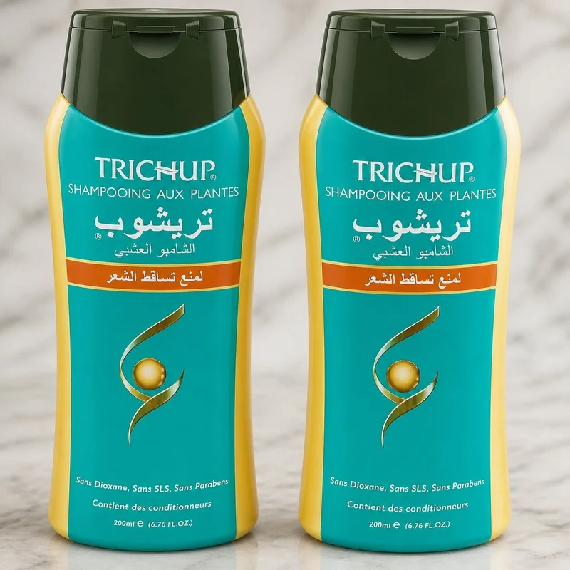 Lot de 2 Shampoings Trichup Anti-Chute Sans Sulfate Soin Indien 200 mL