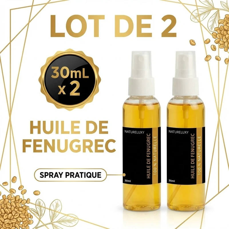 2 Huiles de Fenugrec 30mL Spray