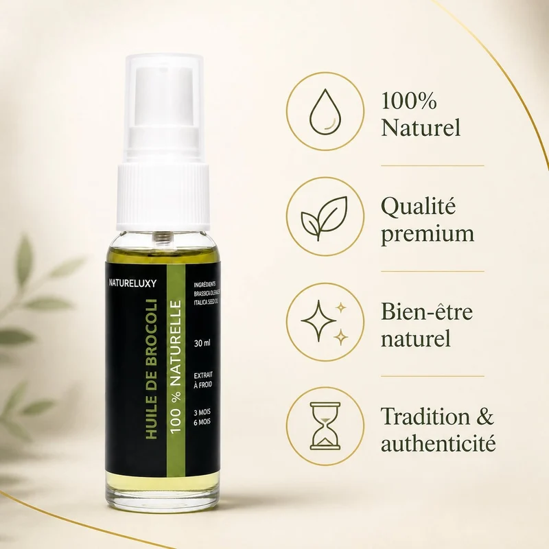 2 Huile de Brocoli 30mL Spray 100% Naturelle