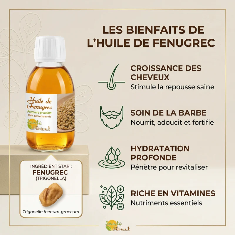 Huile de Fenugrec Naturel 2 x 125 mL