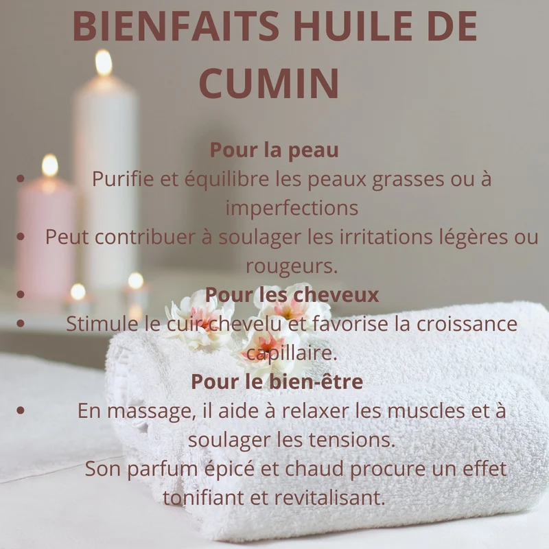 Huile de Cumin 30mL 100% Naturel Sweet Sunnah