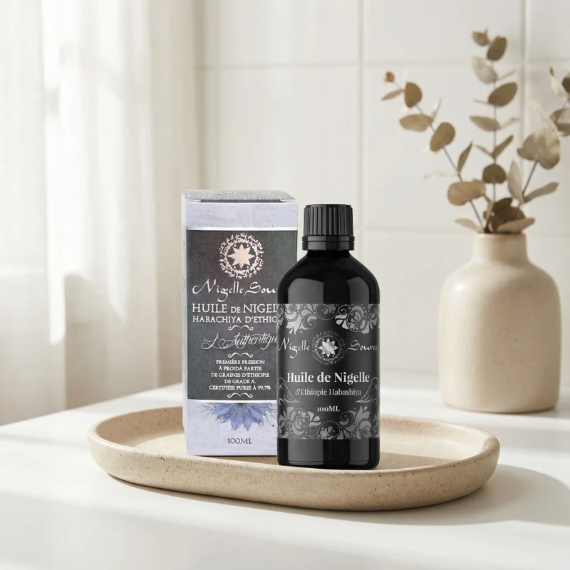 Huile de Nigelle d’Éthiopie Habashia Grade A 99,7% – 100 ml