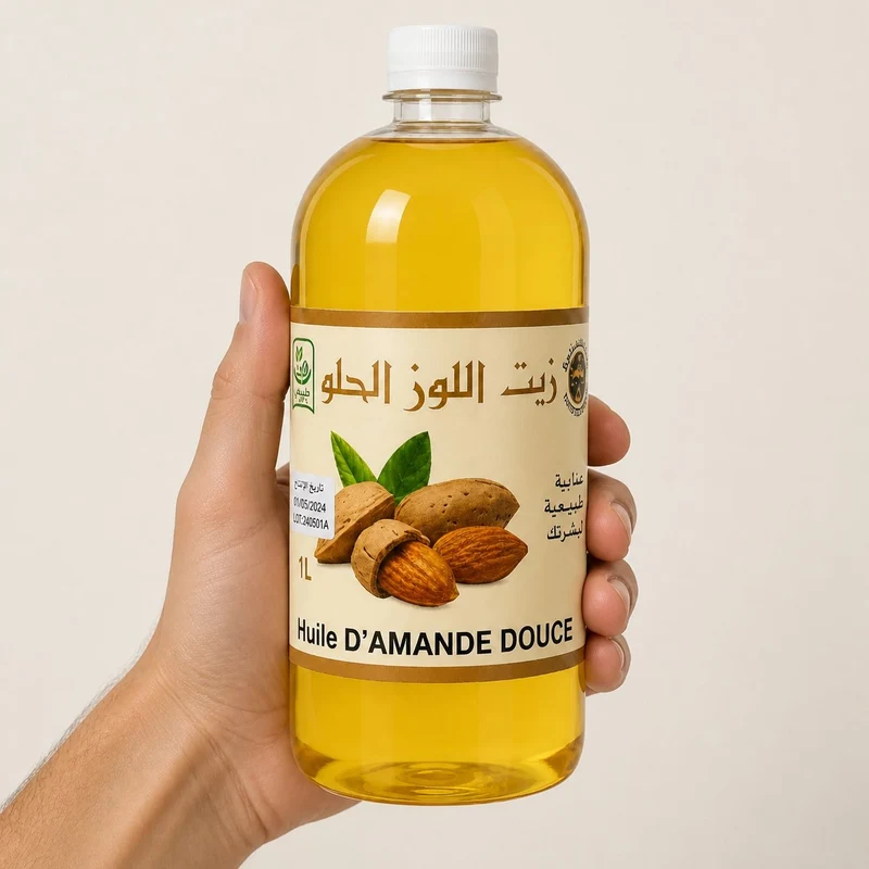 Huile d'Amande Douce 100% Naturel - 1L