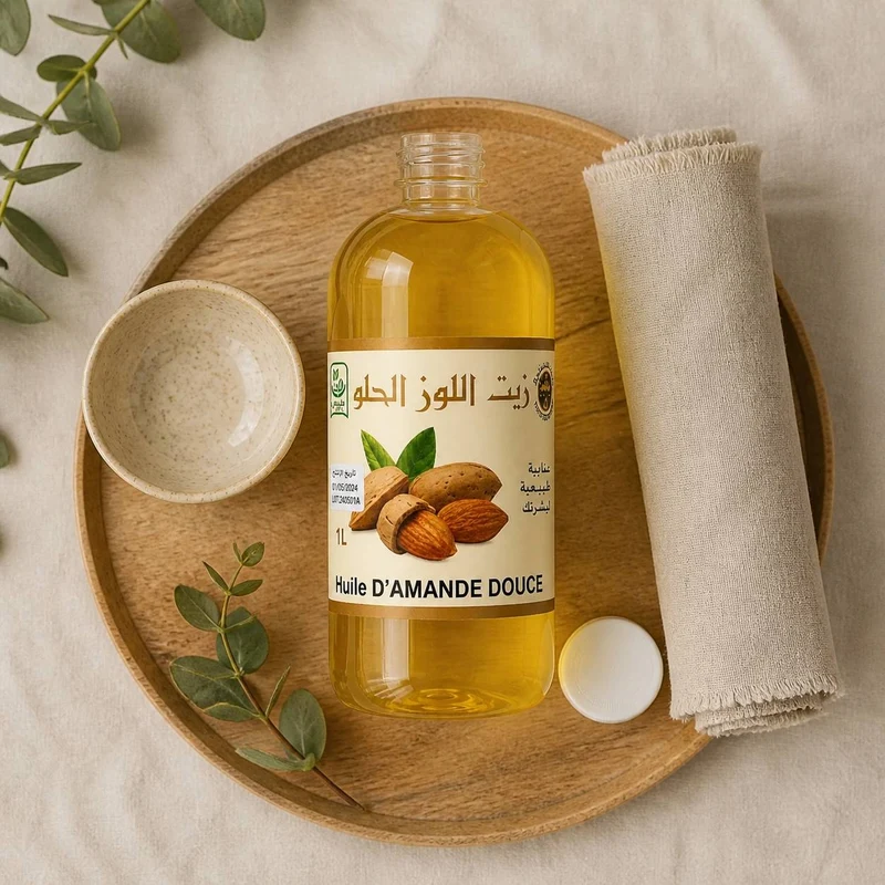 Huile d'Amande Douce 100% Naturel - 1L