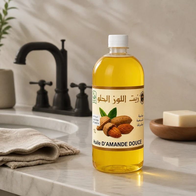 Huile d'Amande Douce 100% Naturel - 1L
