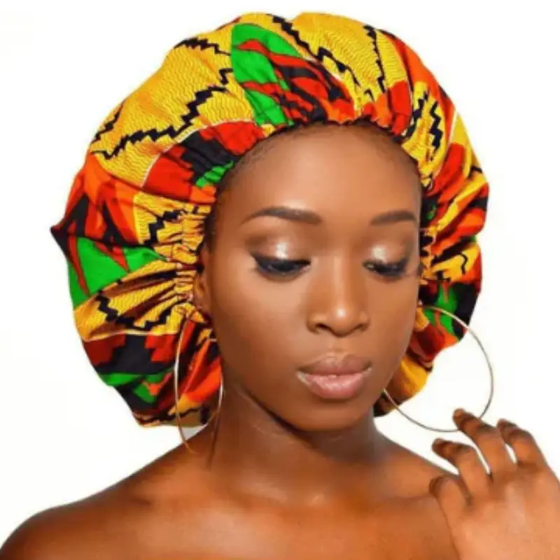 Bonnet Cheveux Doublé Imprimé Ankara - DreamFix