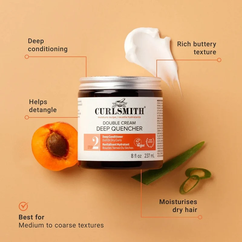 CURLSMITH - Soin nourrissant intense "Double Cream Deep Quencher" 237ml