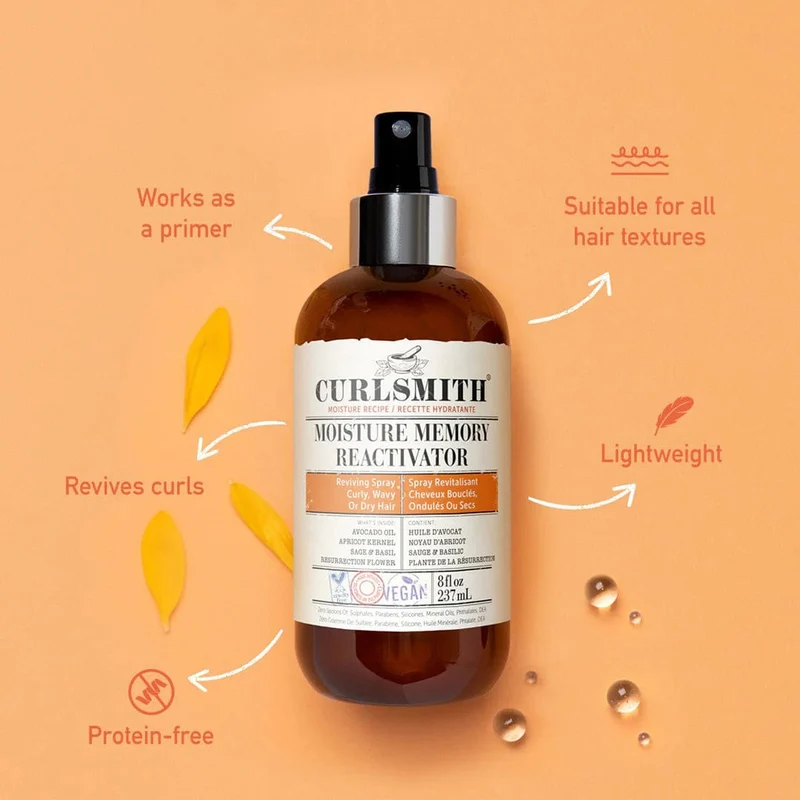 CURLSMITH - Moisture recipe - Spray hydratant "moisture memory" - 237ml