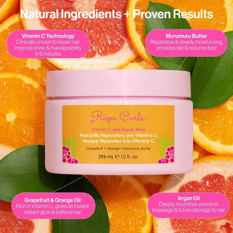 Rizos Curls - Masque réparateur "vitamine C" - 296ml