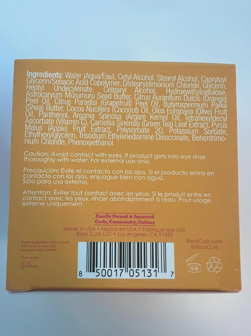 Rizos Curls - Masque réparateur "vitamine C" - 296ml