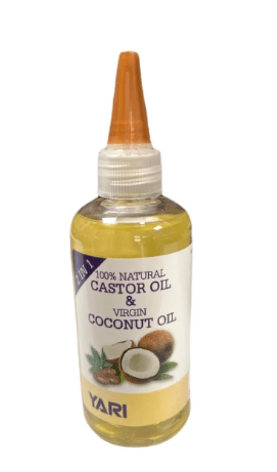 Yari - 100% Naturelle - Huile de ricin et de coco "2 en 1" - 105ml
