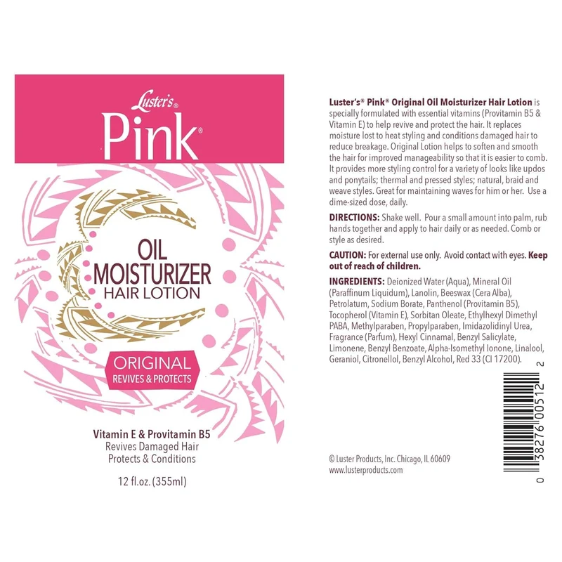 Luster's Pink - Lotion capillaire "oil moisturizer" - 355ml