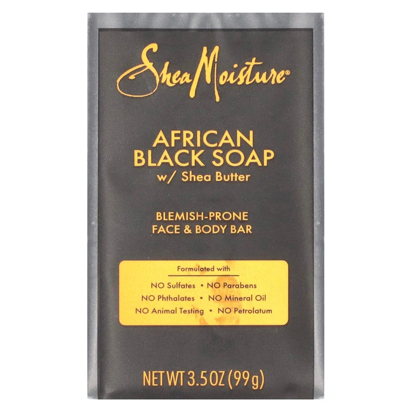 Shea Moisture - African Black Soap - "Anti-blemish" Savon noir - 99g