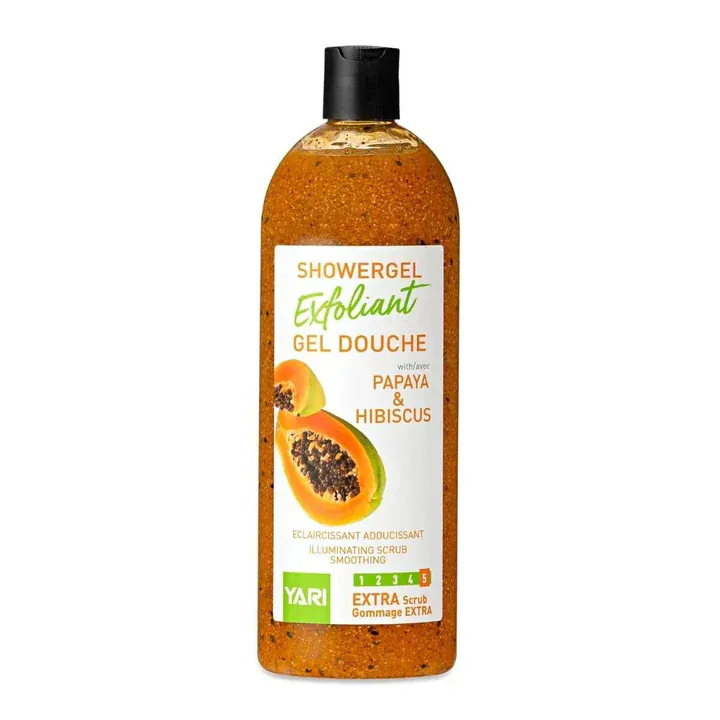 Yari - Gel douche exfoliant "papaya & hibiscus" - 500ml/1000ml