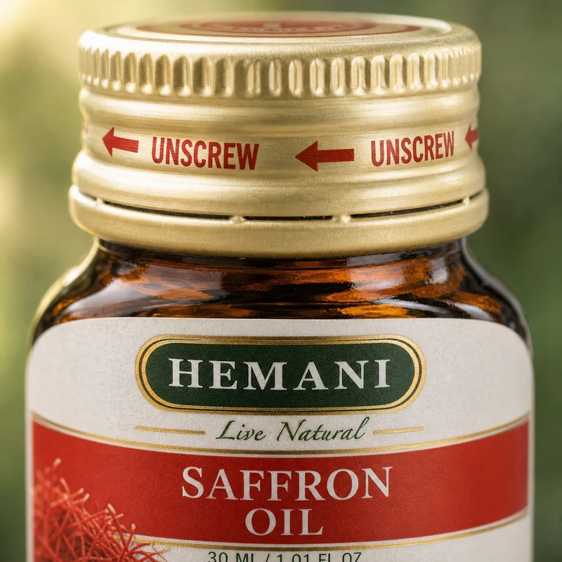 Huile de Safran Hemani 30 ml - Huile de soin
