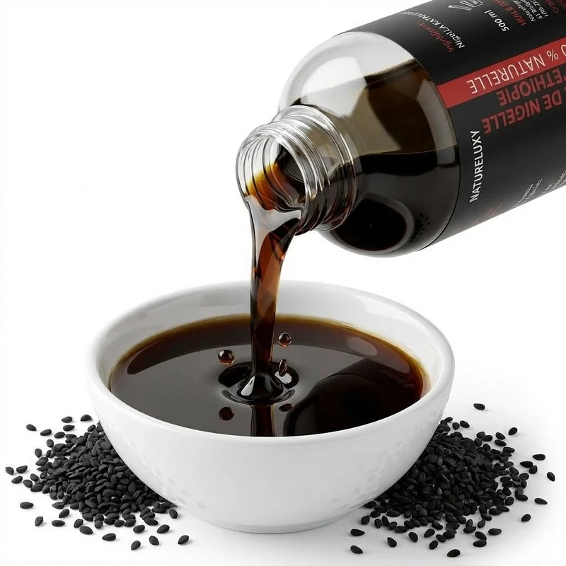Huile de Nigelle d’Éthiopie Habashia 500 mL – Huile de graine noire haute qualité