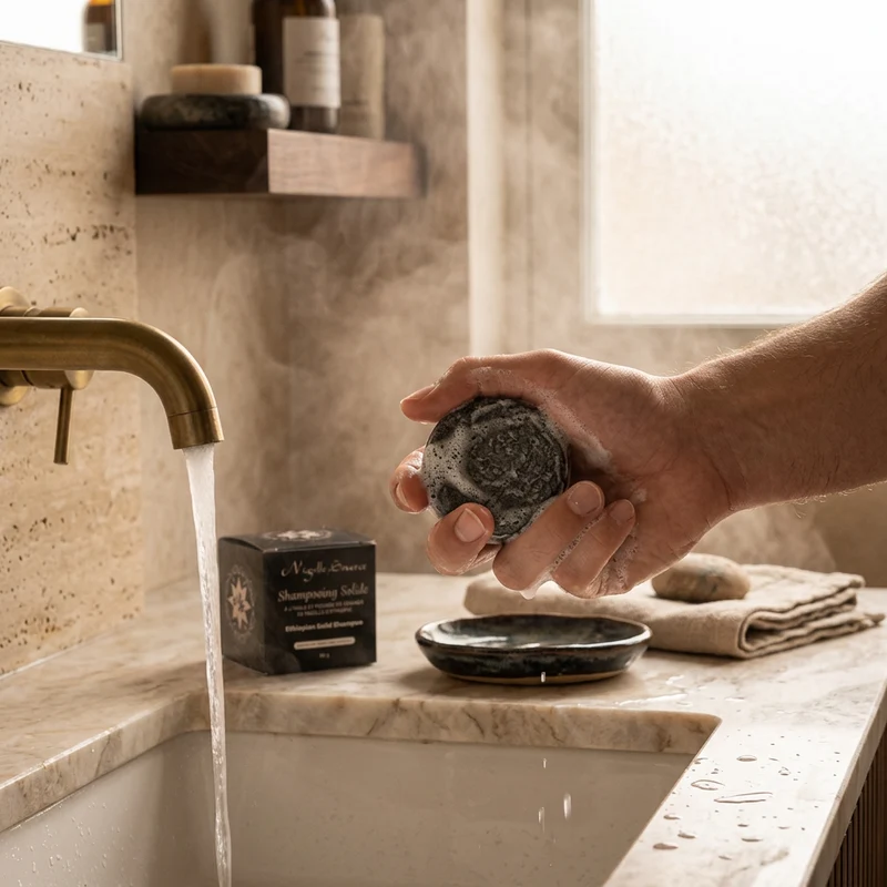 Shampoing Solide à l'Huile de Nigelle d'Éthiopie 60 g