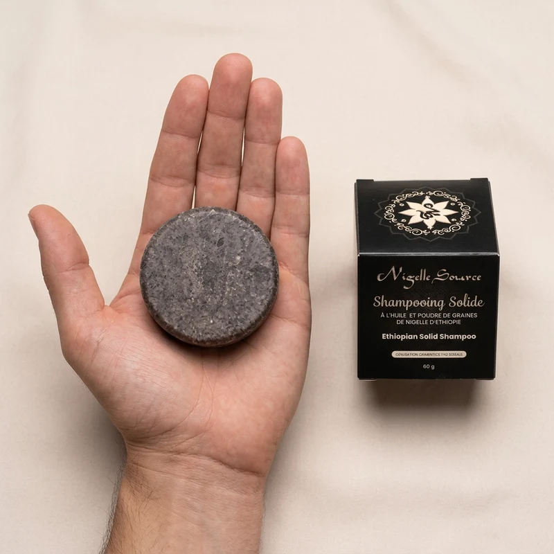 Shampoing Solide à l'Huile de Nigelle d'Éthiopie 60 g
