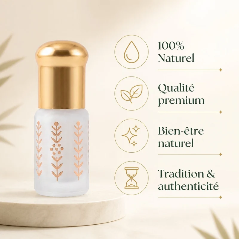 Musc Tahara Pêche 3 mL - Musc Blanc Parfumé
