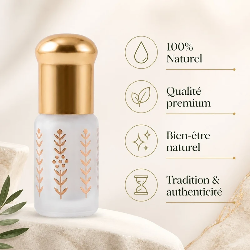 Musc Tahara Ambre 3 mL - Musc Blanc Parfumé