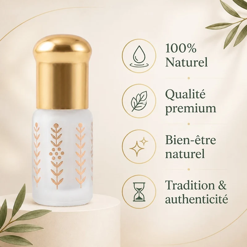 Musc Tahara Vanille 3 mL - Musc Blanc Parfumé