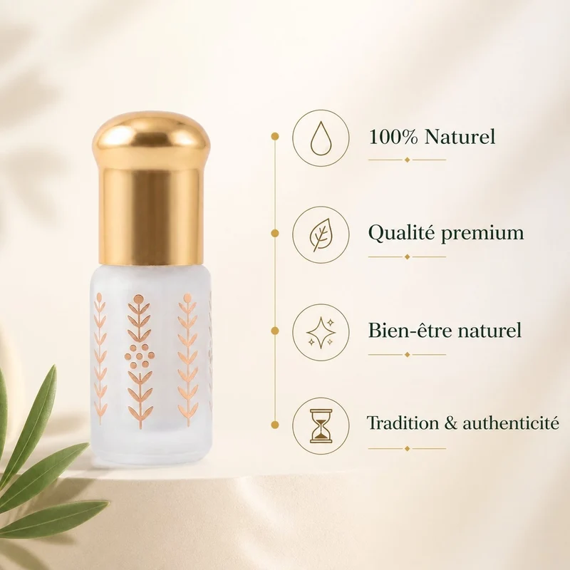 Musc Tahara Thé Vert 3 mL - Musc Blanc Parfumé