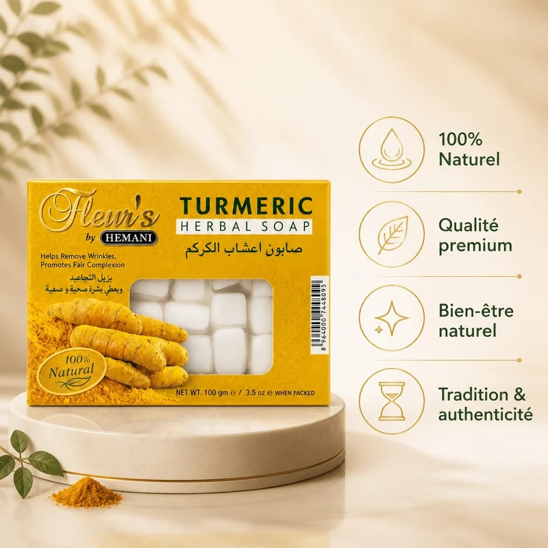 Savon au Curcuma Hemani - 100g