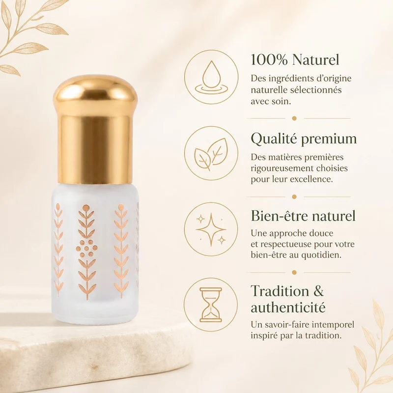 Musc Tahara Oud 3 mL - Musc Blanc Parfumé