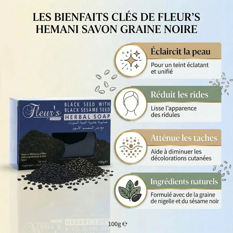 Savon à la Graine de Nigelle Hemani - Savon Solide