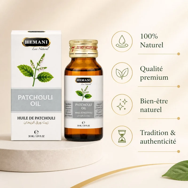 Huile de Patchouli 30mL Hemani