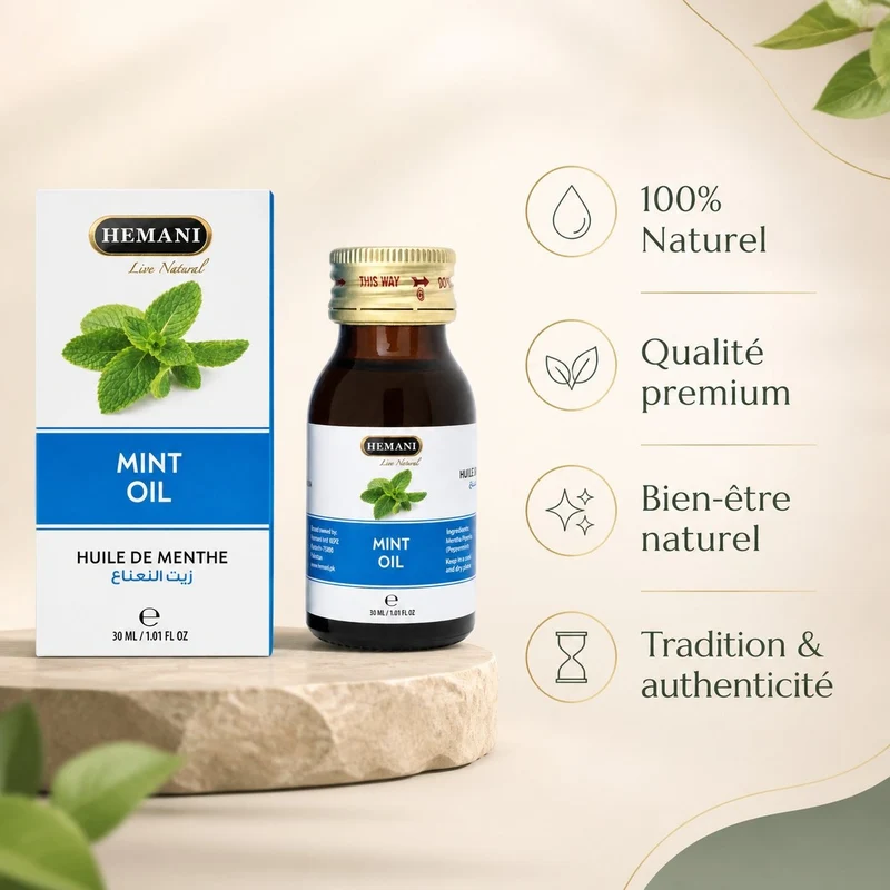 Huile de Menthe 30mL Hemani