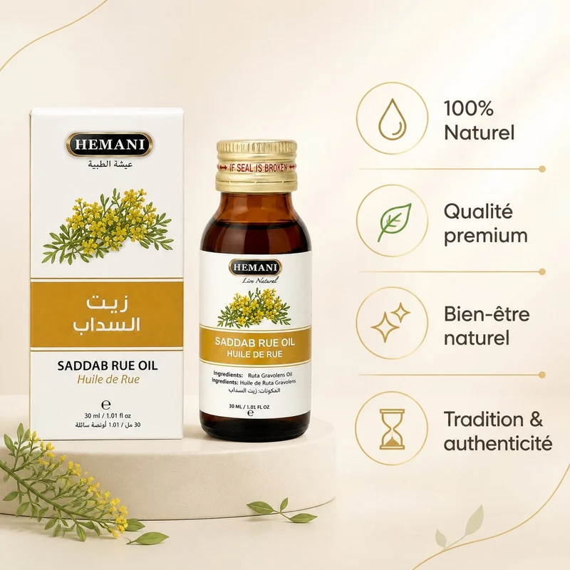 Huile de Figel 30ml ( Huile De Ruta Graveolens- Huile de rue- huile de souzab)