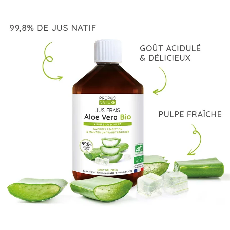 Jus d'Aloe vera à boire Bio