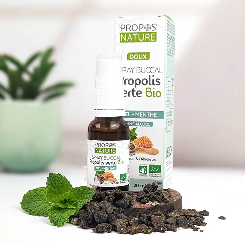 Spray buccal Propolis verte Miel Menthe