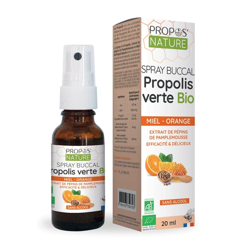 Spray buccal Propolis verte Miel EPP