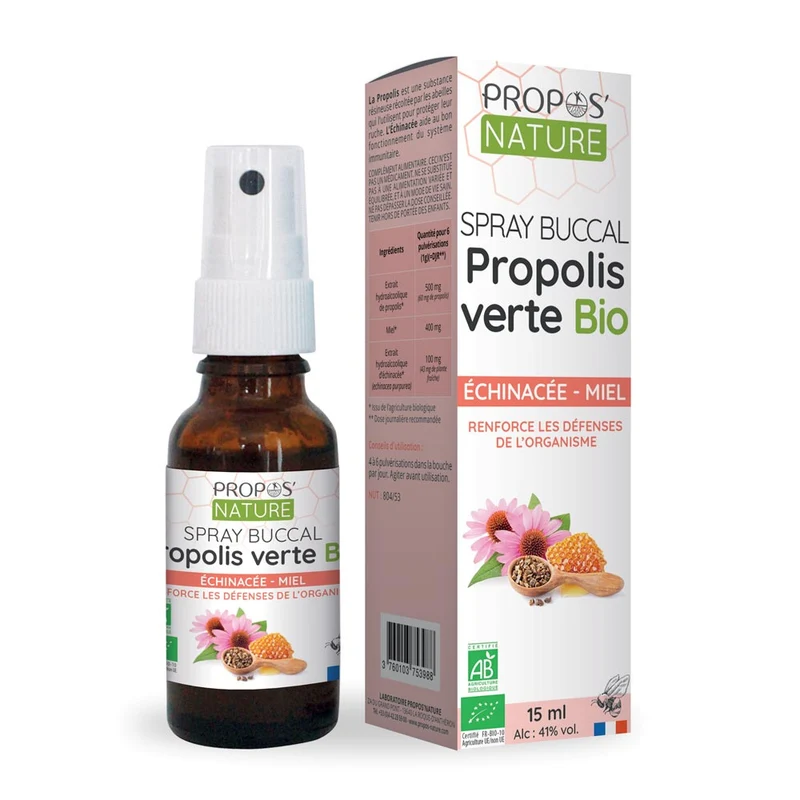 Spray buccal Propolis Miel Echinacée