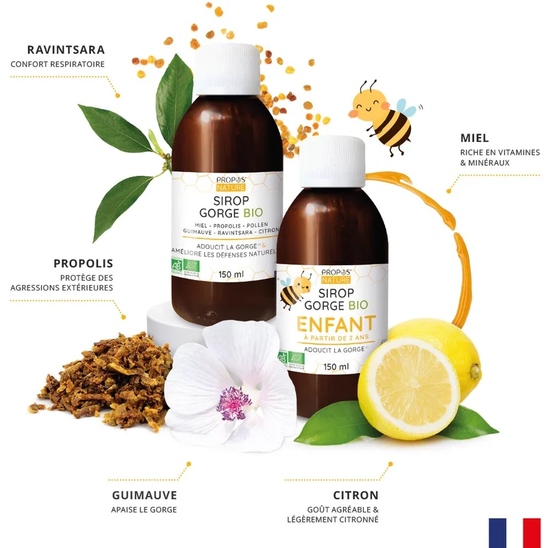 Sirop gorge - Miel Propolis & Pollen