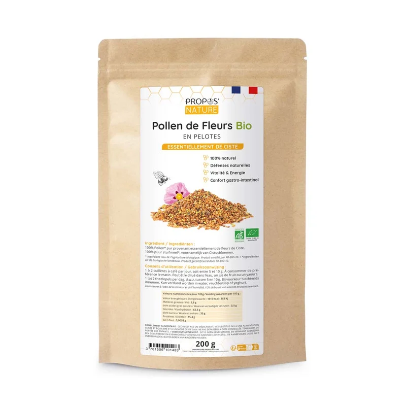 Pollen de Ciste en pelotes Bio