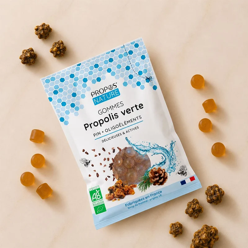Gommes Propolis verte, Pin et Oligoéléments